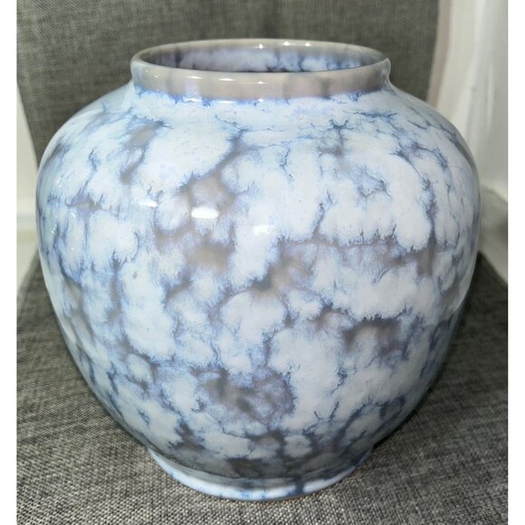 Gorgeous Ceramic Pot Sky Blue, Stormy Gray and Cloud White - Picture 1 of 13